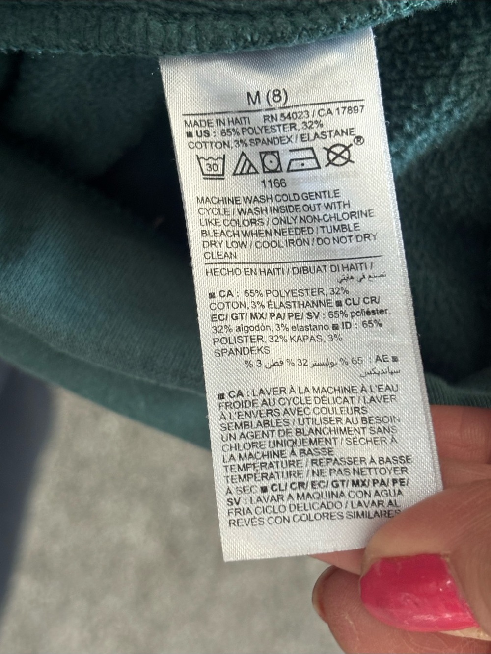 Old Navy Lined Stretch Pull-On Leggings - Blk/Teal
Size: (8). Cozy! - Picture 7 of 10